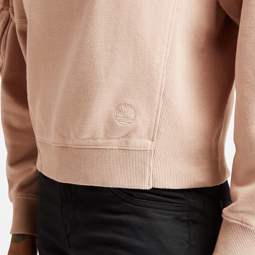 Timberland Cropped Cargo Tişörtü Kadın Açık Pembe | TR-3760P