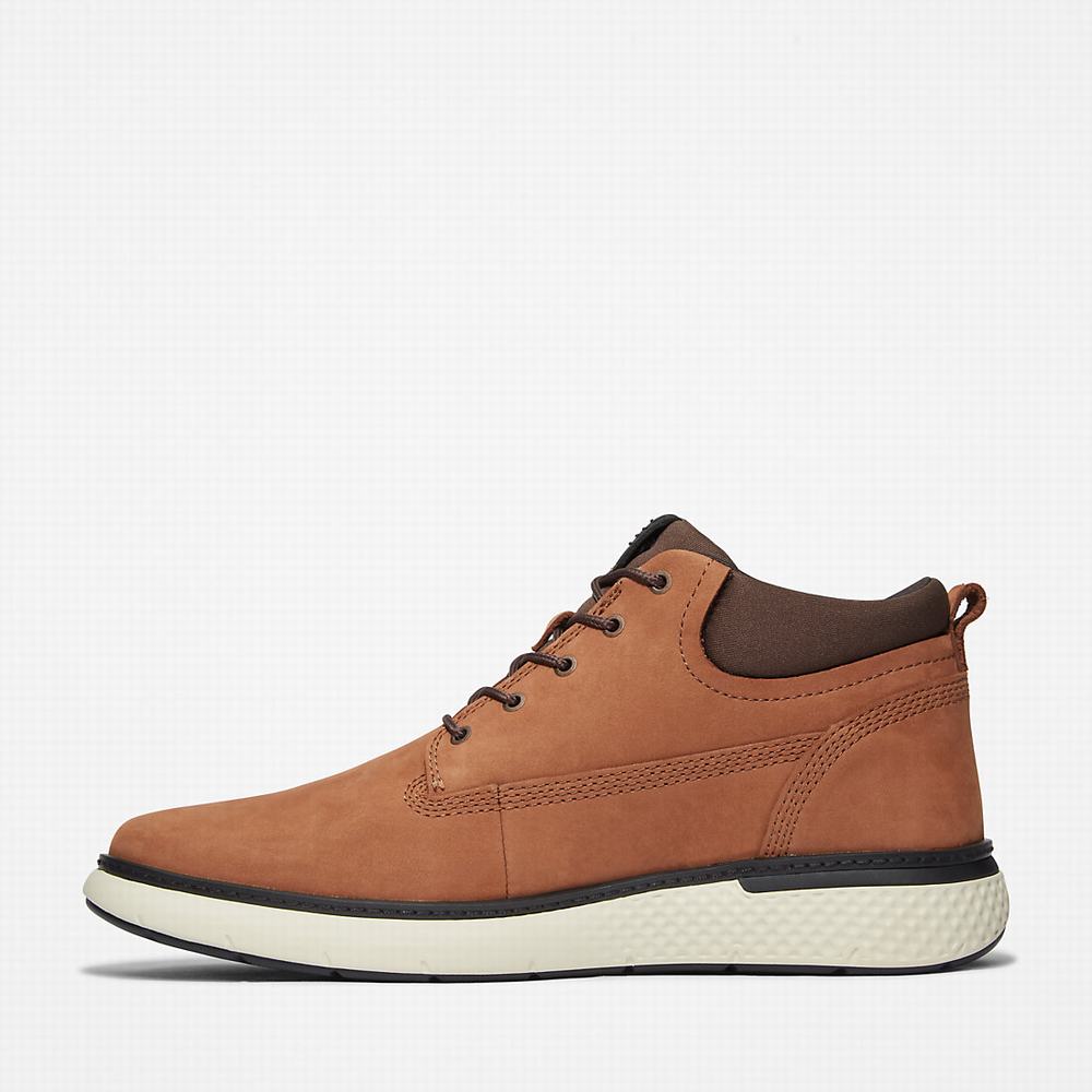 Timberland Cross Mark Chukka Bot Erkek Koyu Kahverengi | TR-4079H