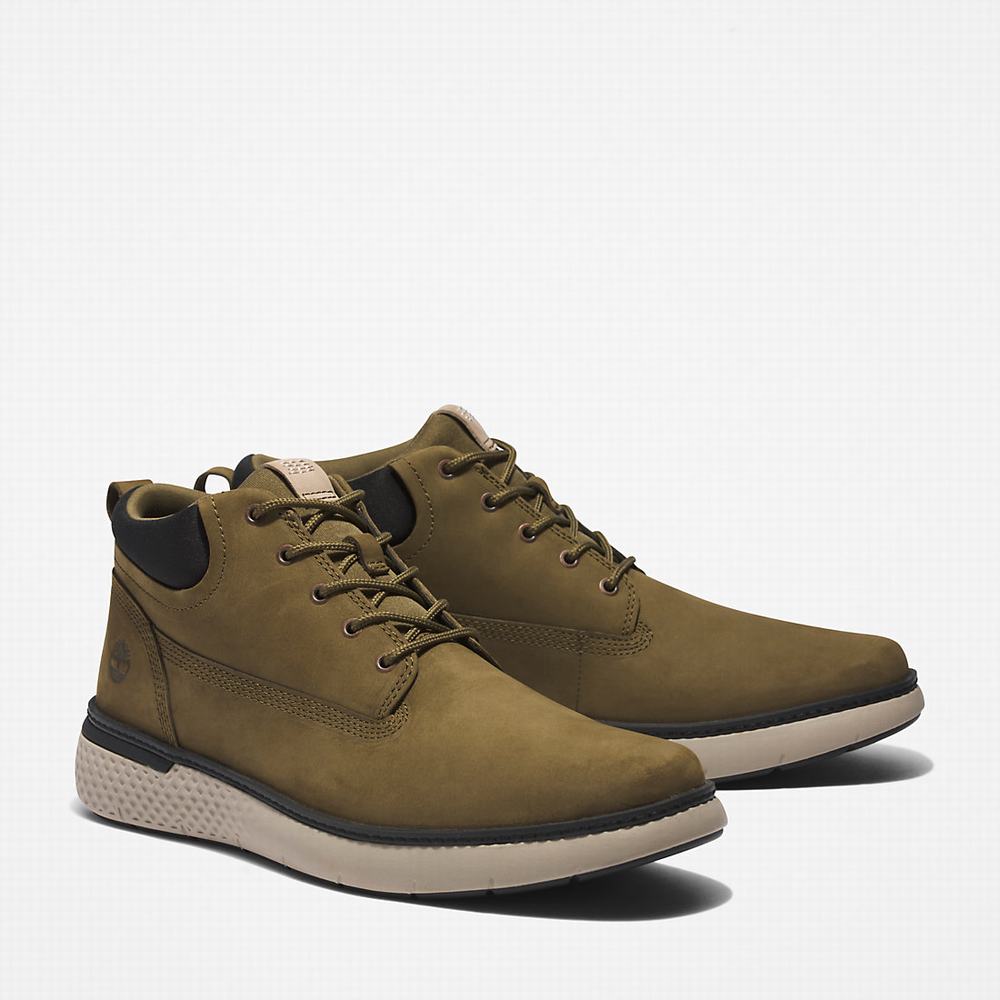 Timberland Cross Mark Chukka Bot Erkek Yeşil | TR-1358K