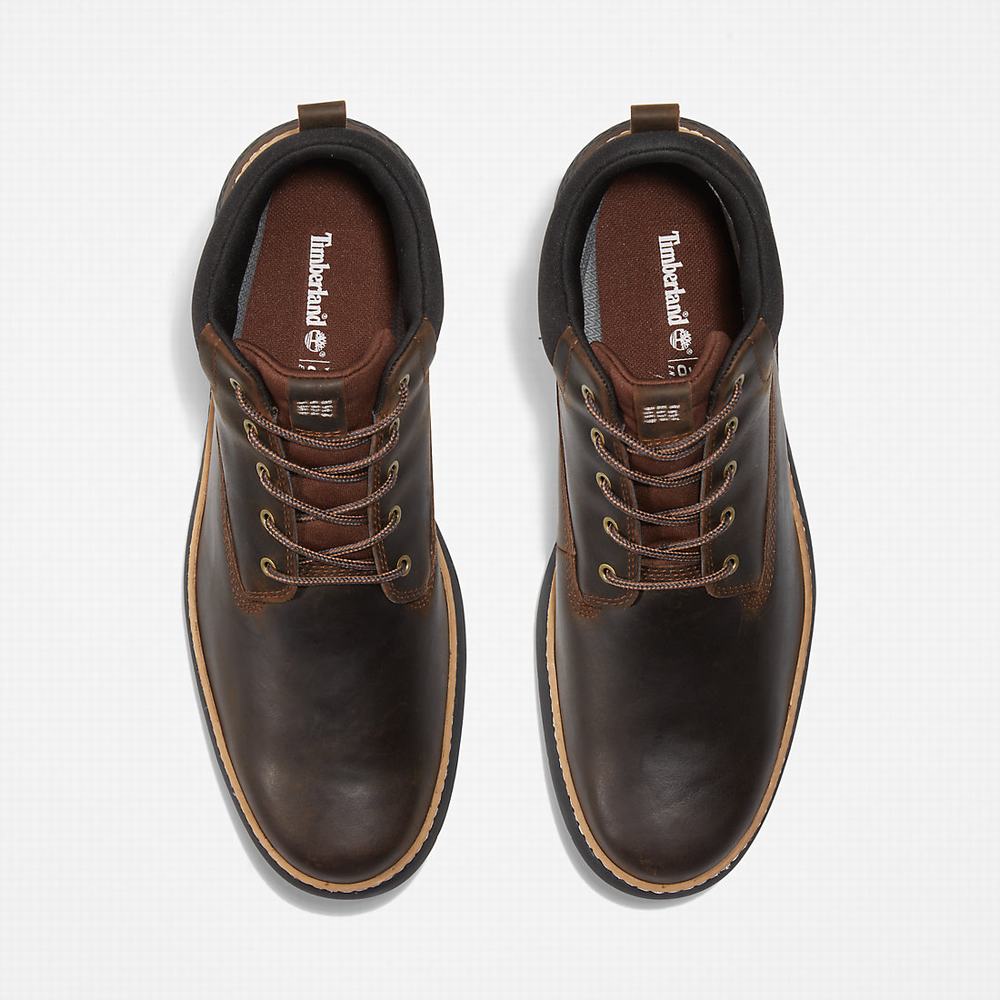 Timberland Cross Mark Gore-Tex® Chukka Bot Erkek Koyu Kahverengi | TR-1065G