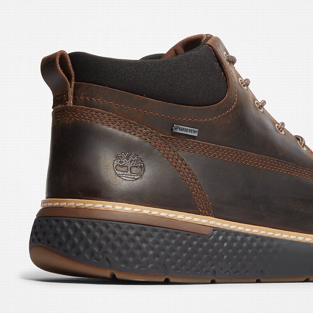 Timberland Cross Mark Gore-Tex® Chukka Bot Erkek Koyu Kahverengi | TR-1065G
