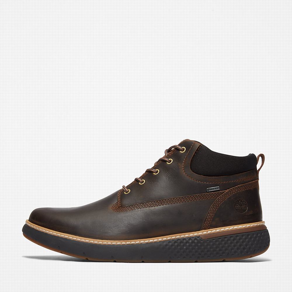 Timberland Cross Mark Gore-Tex® Chukka Bot Erkek Koyu Kahverengi | TR-1065G