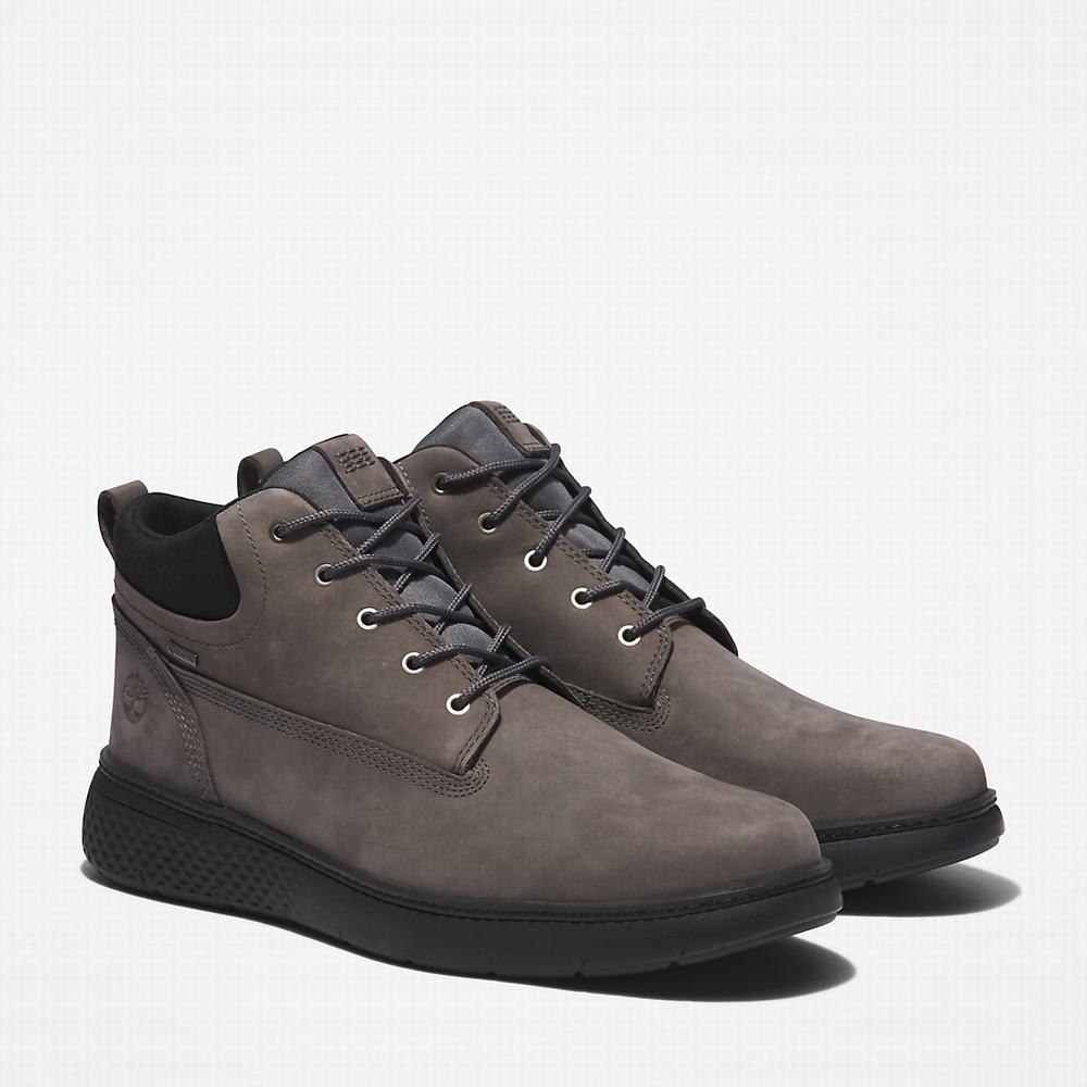 Timberland Cross Mark Gore-Tex® Chukka Bot Erkek Gri | TR-4283Z