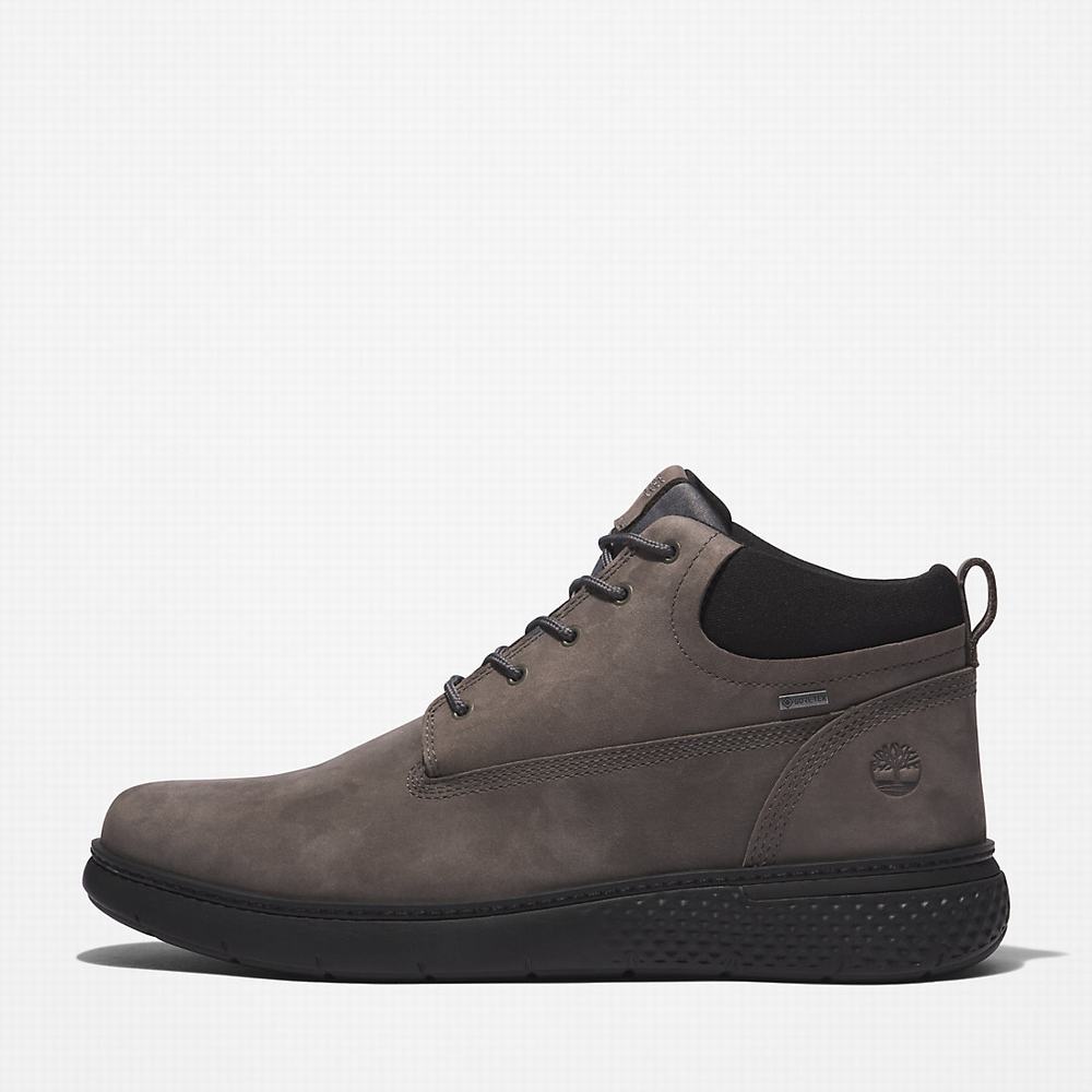 Timberland Cross Mark Gore-Tex® Chukka Bot Erkek Gri | TR-4283Z