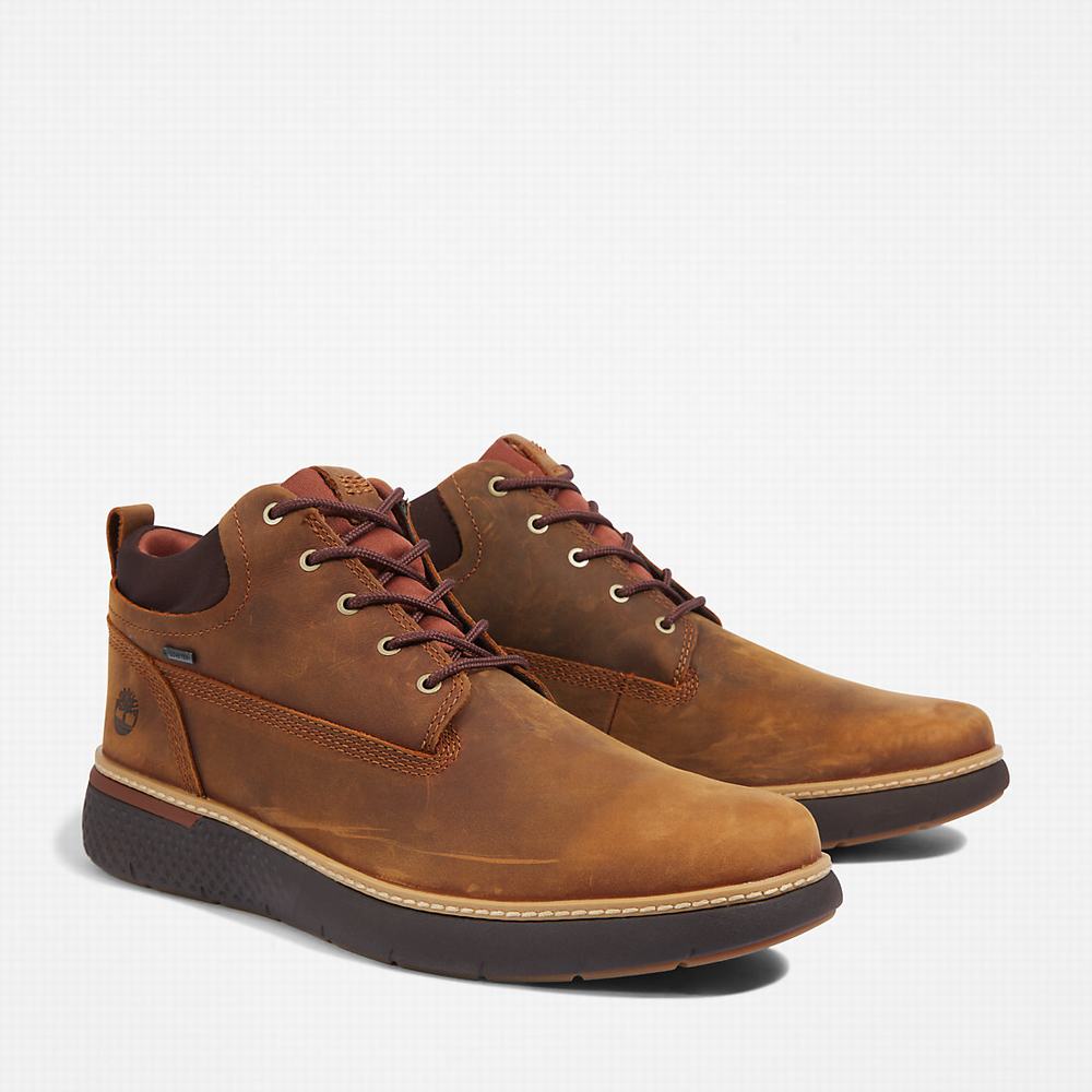 Timberland Cross Mark Gore-Tex® Chukka Bot Erkek Kahverengi | TR-5327F