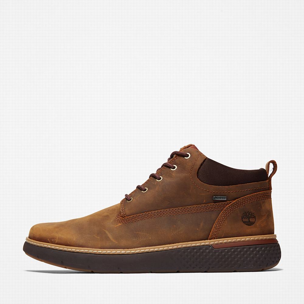 Timberland Cross Mark Gore-Tex® Chukka Bot Erkek Kahverengi | TR-5327F