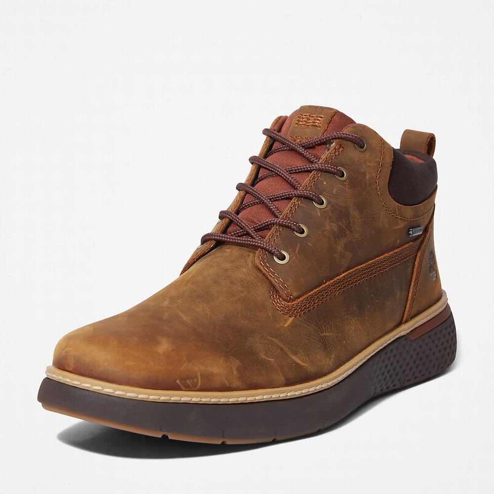 Timberland Cross Mark Gore-Tex® Chukka Bot Erkek Kahverengi | TR-5327F