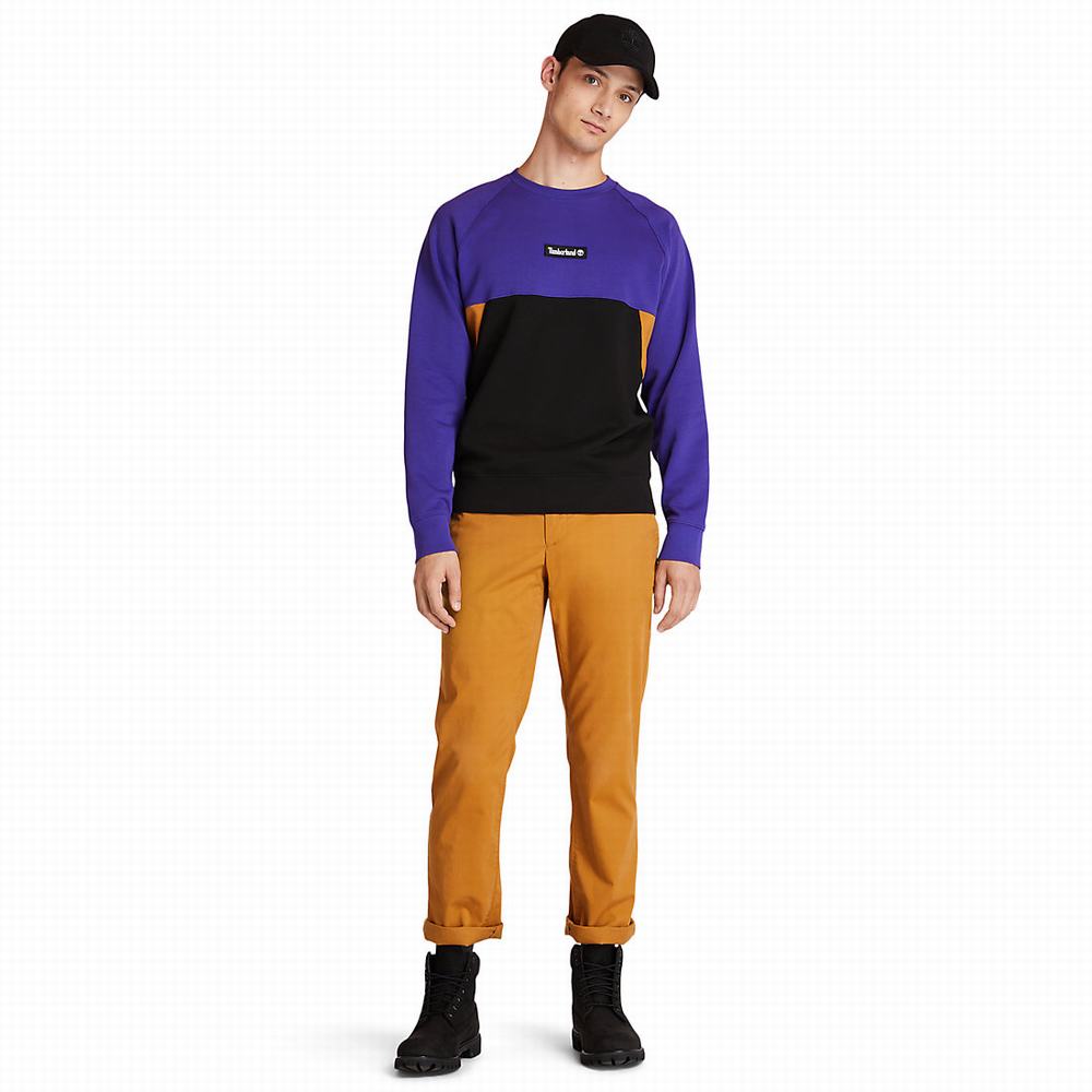 Timberland Cut-and-sew Tişörtü Erkek Koyu Mavi | TR-5718D