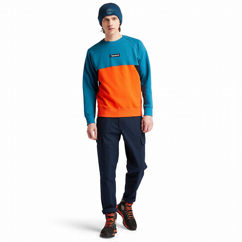 Timberland Cut-and-sew Tişörtü Erkek Turkuaz | TR-5613A