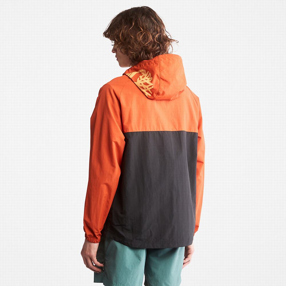 Timberland DWR Zip-Neck Windbreaker Rüzgarlık Erkek Turuncu | TR-1986S