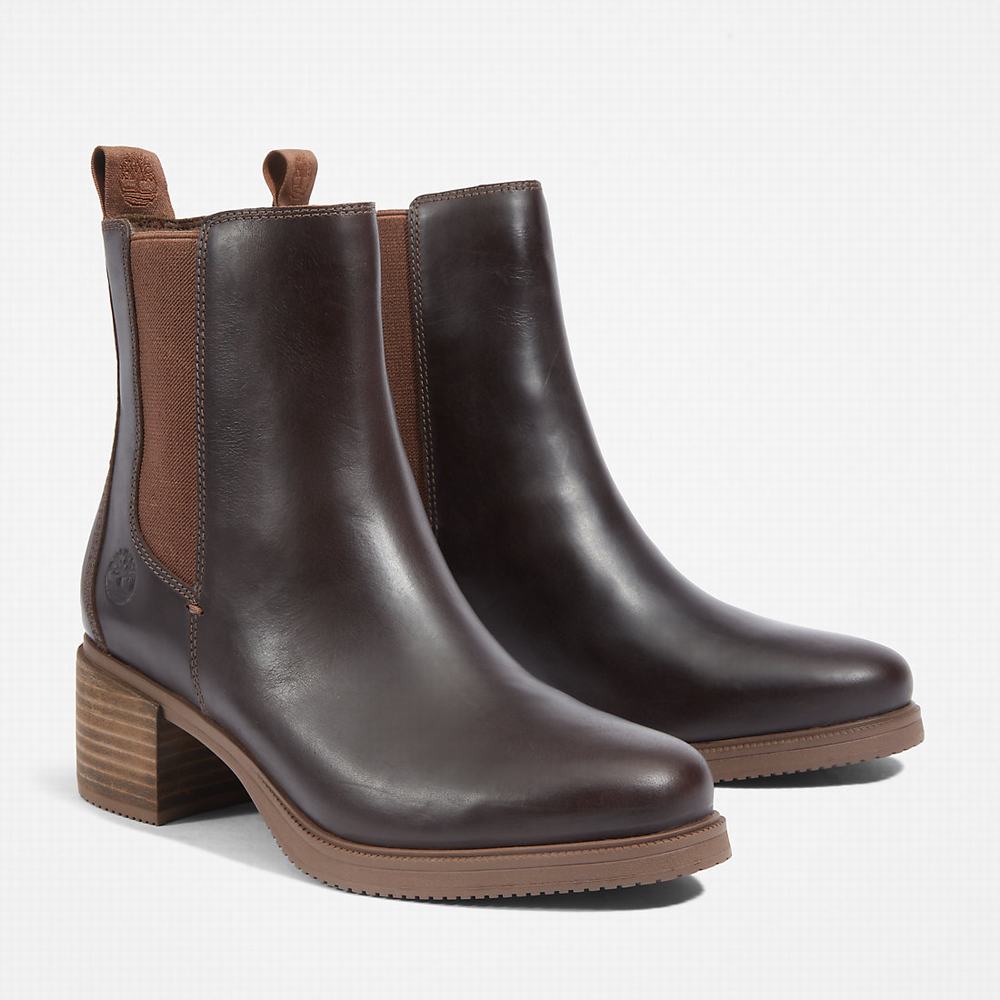 Timberland Dalston Vibe Chelsea Chelsea Bot Kadın Koyu Kahverengi | TR-2897L