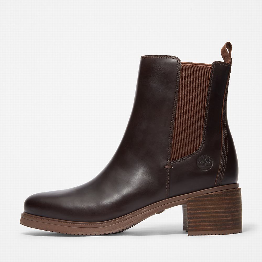 Timberland Dalston Vibe Chelsea Chelsea Bot Kadın Koyu Kahverengi | TR-2897L