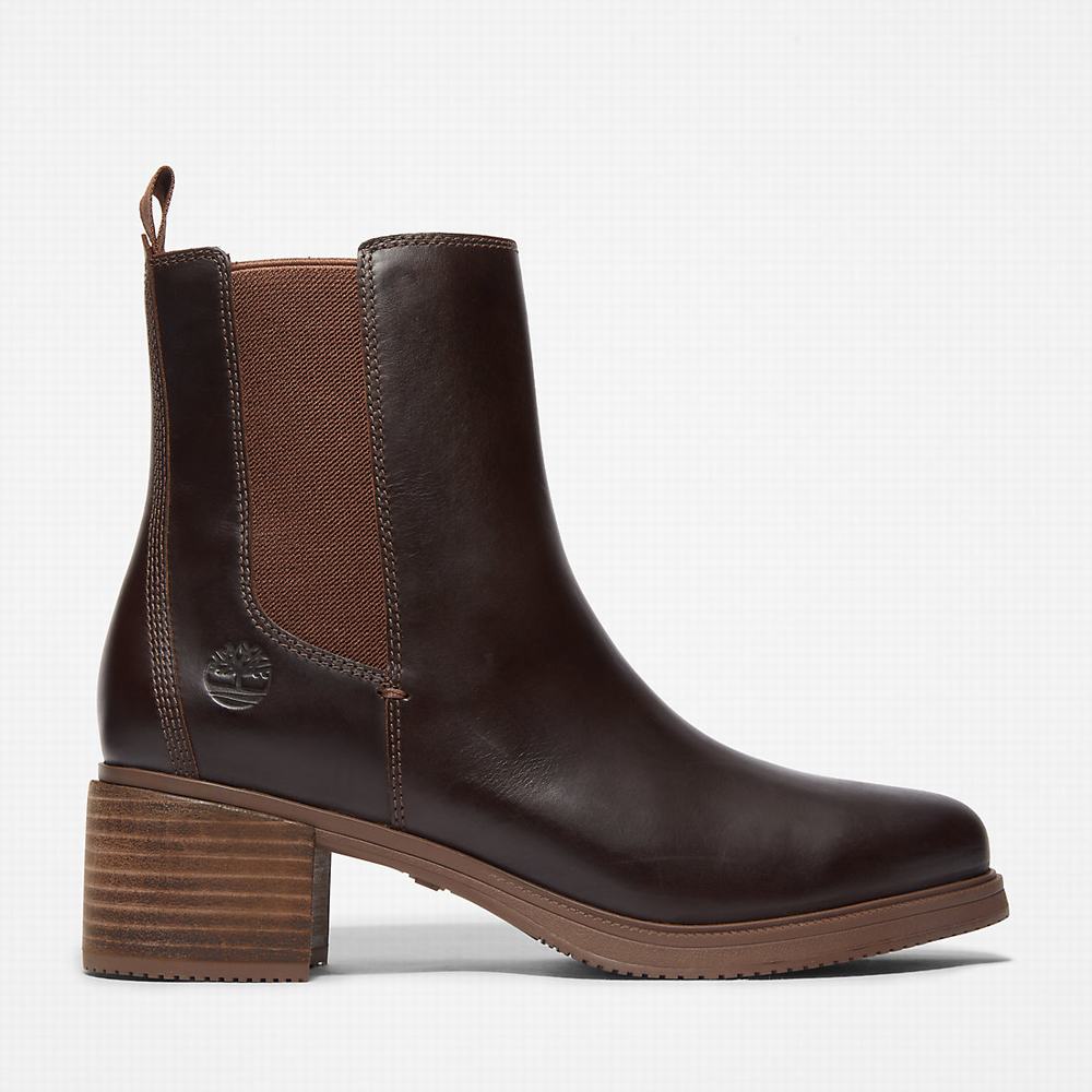 Timberland Dalston Vibe Chelsea Chelsea Bot Kadın Koyu Kahverengi | TR-2897L