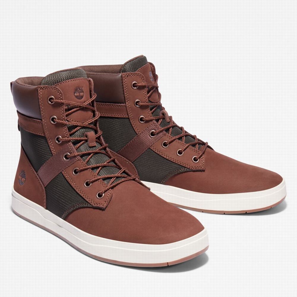 Timberland Davis Square Bot Erkek Koyu Kahverengi | TR-8930S