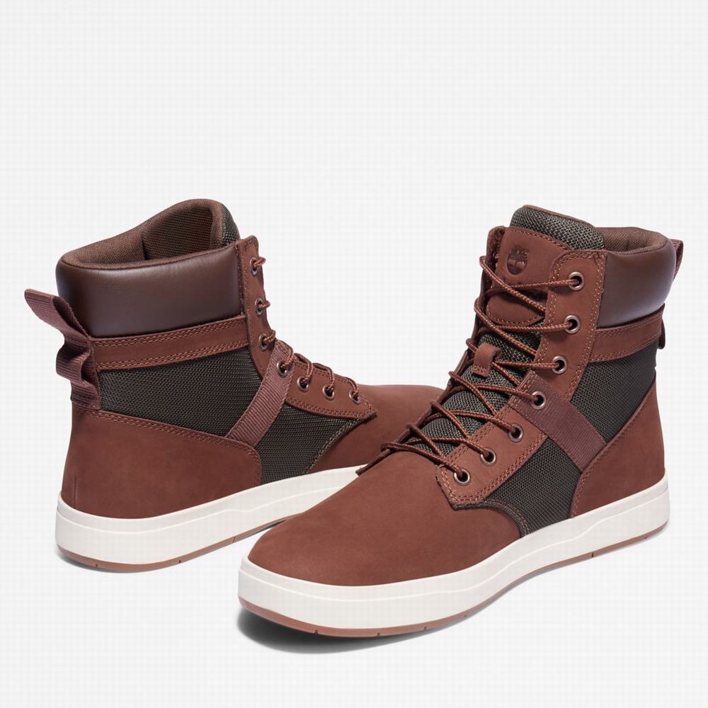 Timberland Davis Square Bot Erkek Koyu Kahverengi | TR-8930S