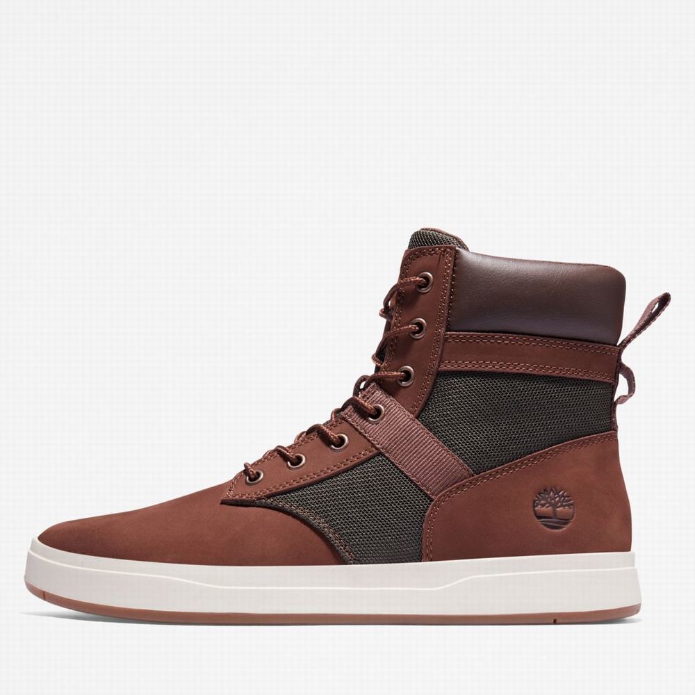 Timberland Davis Square Bot Erkek Koyu Kahverengi | TR-8930S
