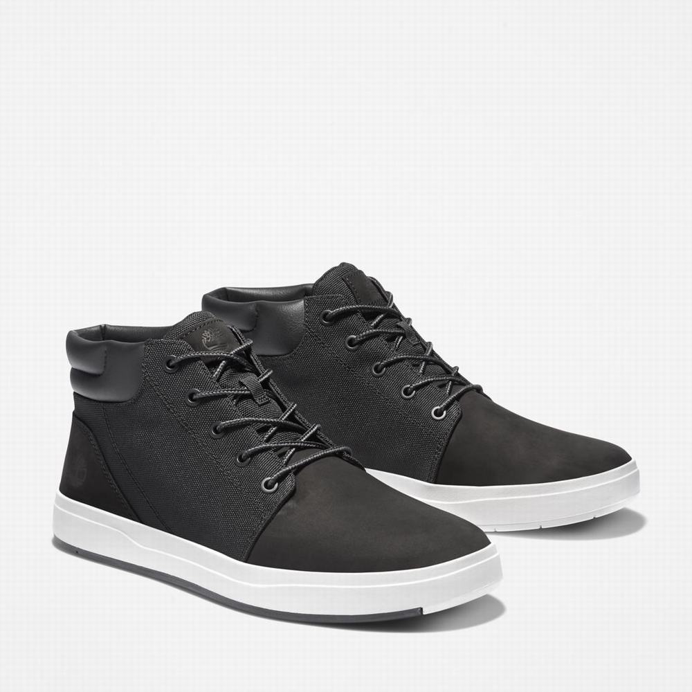 Timberland Davis Square Chukka Bot Erkek Siyah Beyaz | TR-5067N
