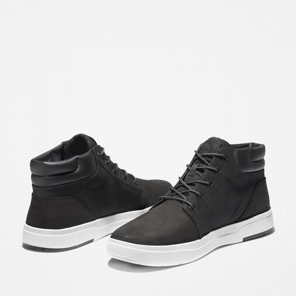 Timberland Davis Square Chukka Bot Erkek Siyah Beyaz | TR-5067N