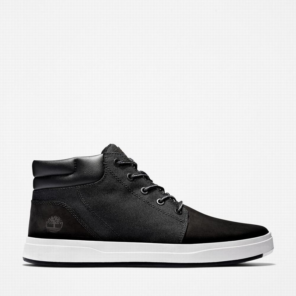 Timberland Davis Square Chukka Bot Erkek Siyah Beyaz | TR-5067N