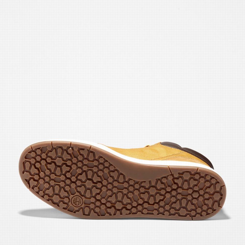 Timberland Davis Square Leather/Fabric Chukka Bot Erkek Kahverengi | TR-5168M