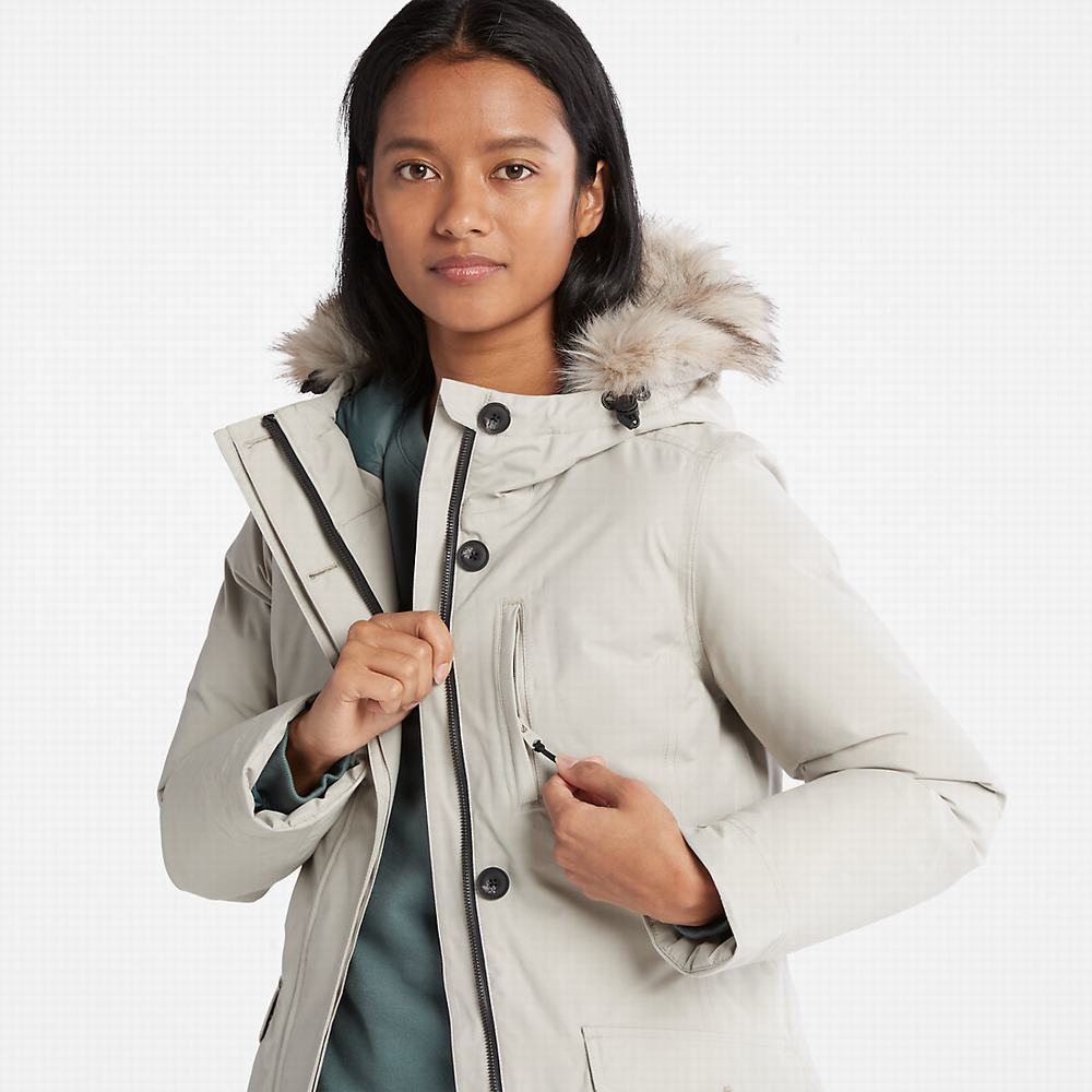 Timberland Down-Free Parka Ceketler Kadın Açık Gri | TR-4873D