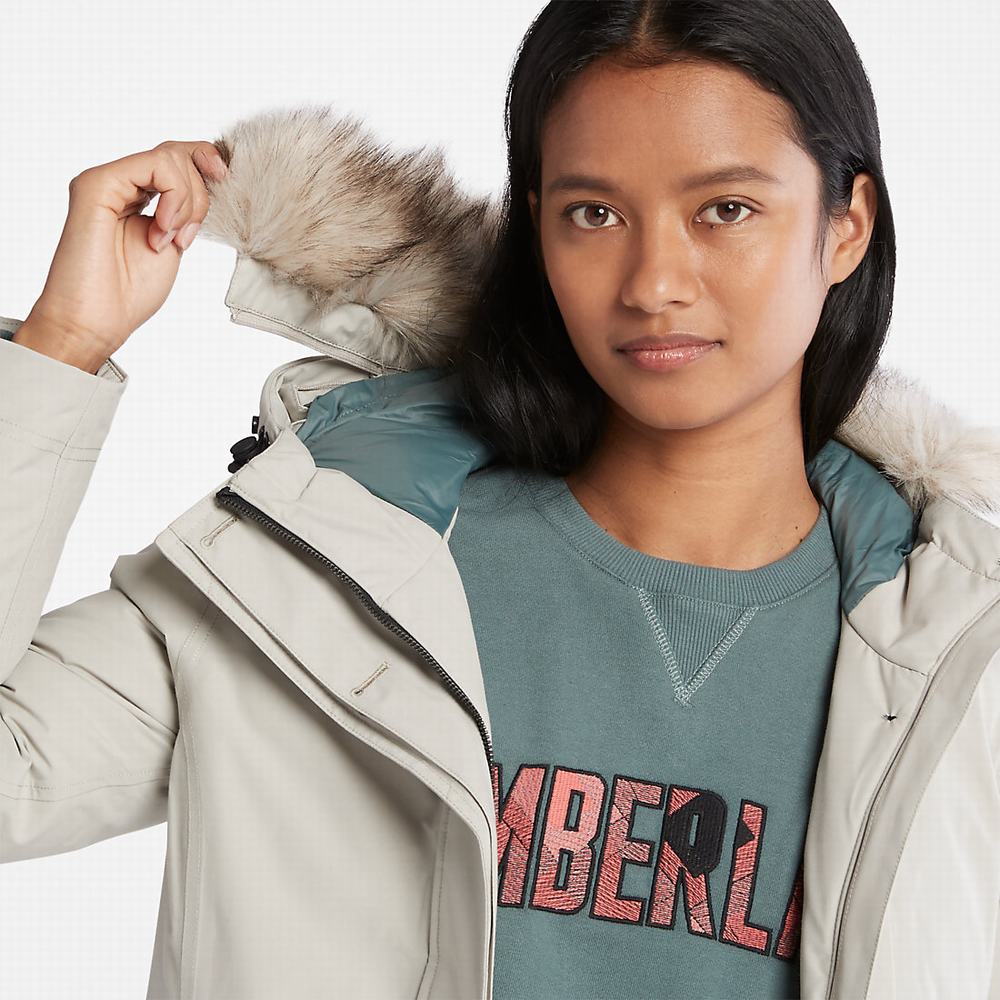 Timberland Down-Free Parka Ceketler Kadın Açık Gri | TR-4873D