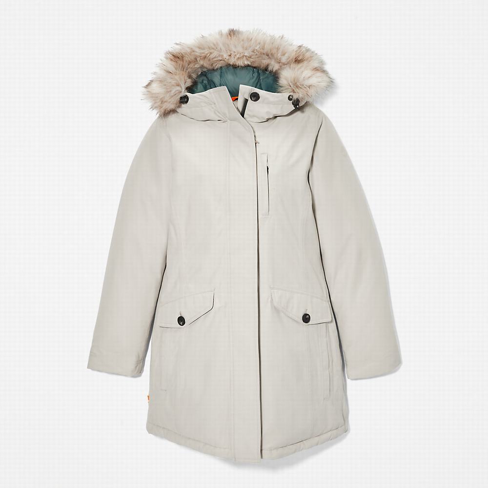 Timberland Down-Free Parka Ceketler Kadın Açık Gri | TR-4873D