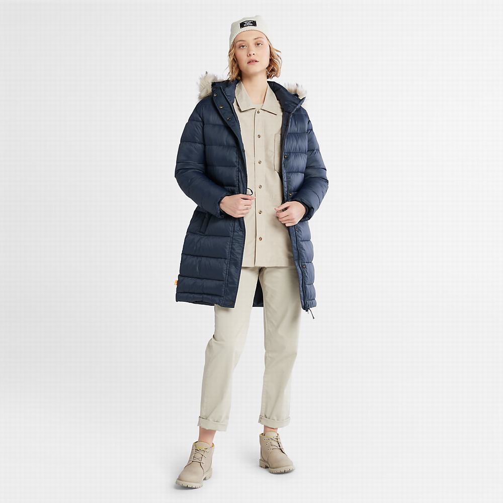 Timberland Down-Free Parka Ceketler Kadın Lacivert | TR-8157E