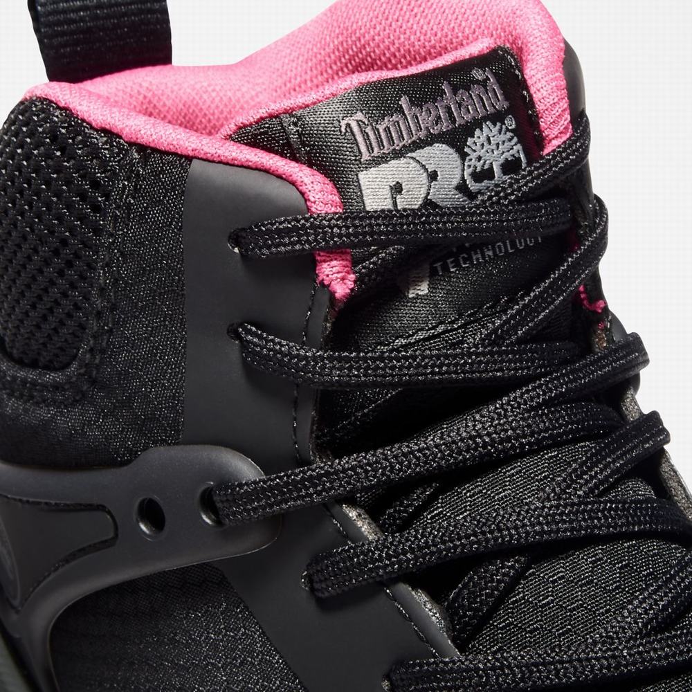 Timberland Drivetrain Composite Burunlu İş Sneaker İş Ayakkabısı Kadın Siyah Pembe | TR-4360F