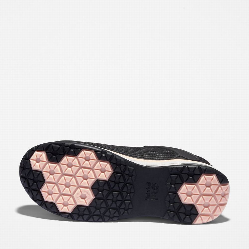 Timberland Drivetrain Composite Burunlu İş Sneaker İş Ayakkabısı Kadın Siyah Pembe | TR-4860R