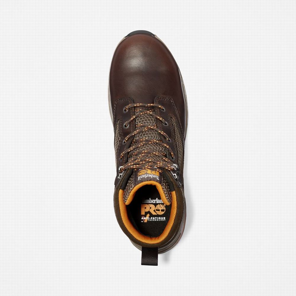 Timberland Drivetrain Composite Burunlu İş Sneaker Iş Botu Erkek Koyu Kahverengi | TR-7658H