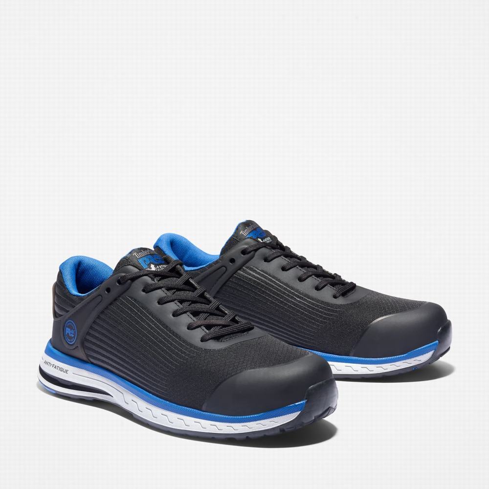 Timberland Drivetrain Composite Burunlu İş Sneaker İş Ayakkabısı Erkek Siyah Mavi | TR-9674W