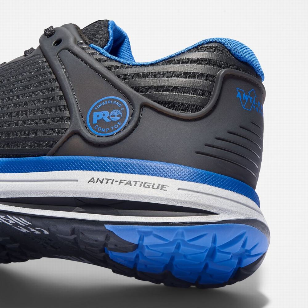 Timberland Drivetrain Composite Burunlu İş Sneaker İş Ayakkabısı Erkek Siyah Mavi | TR-9674W