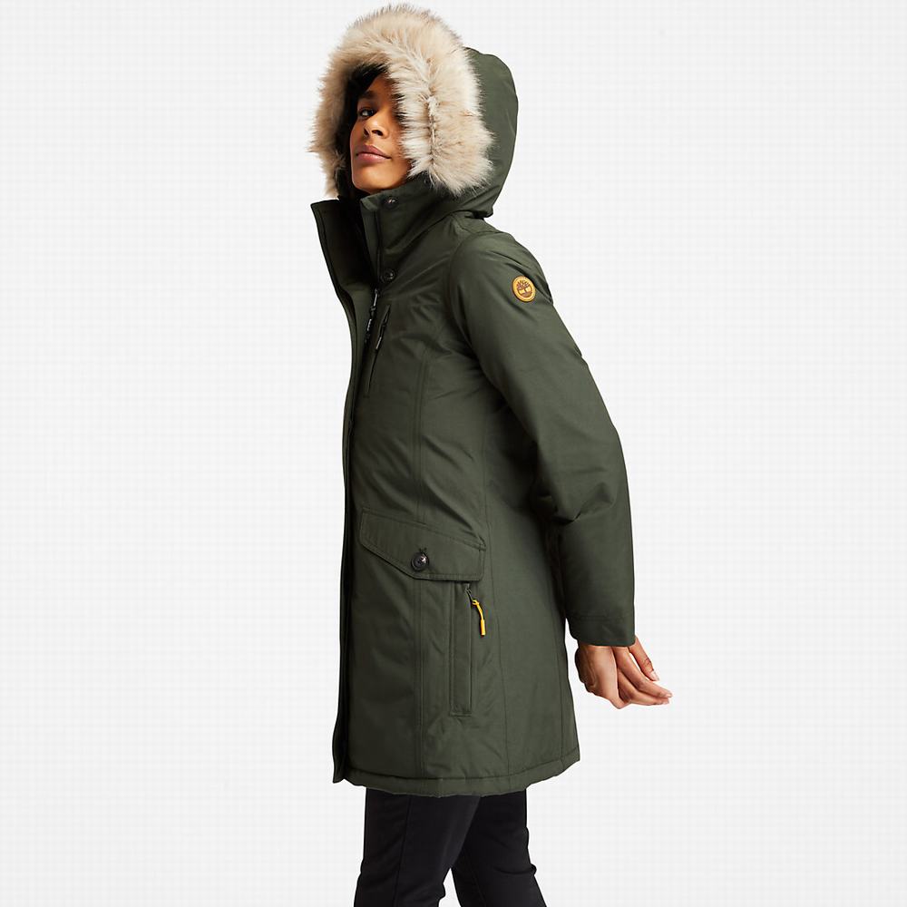 Timberland DryVent™ Waterproof Parka Ceketler Kadın Yeşil | TR-0615P