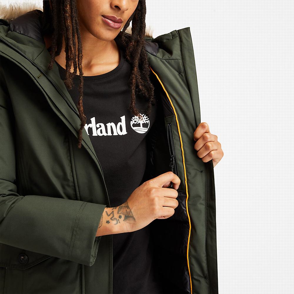 Timberland DryVent™ Waterproof Parka Ceketler Kadın Yeşil | TR-0615P