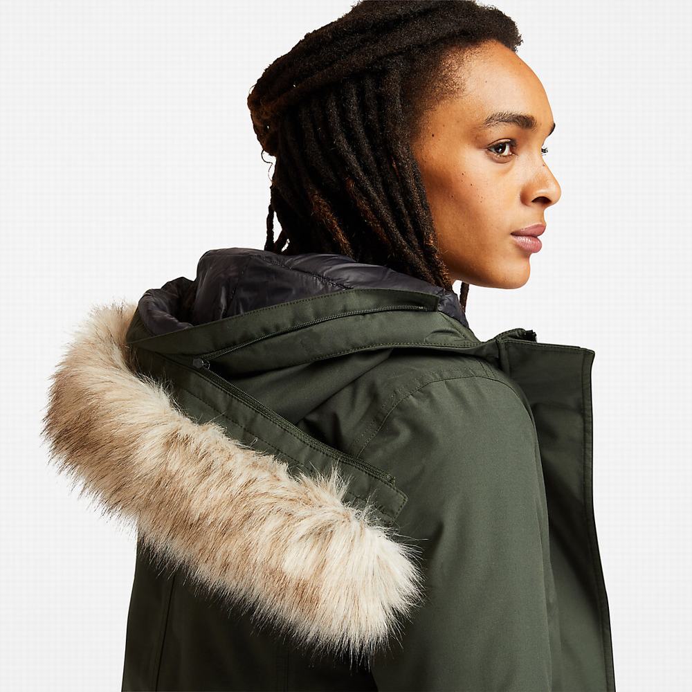 Timberland DryVent™ Waterproof Parka Ceketler Kadın Yeşil | TR-0615P