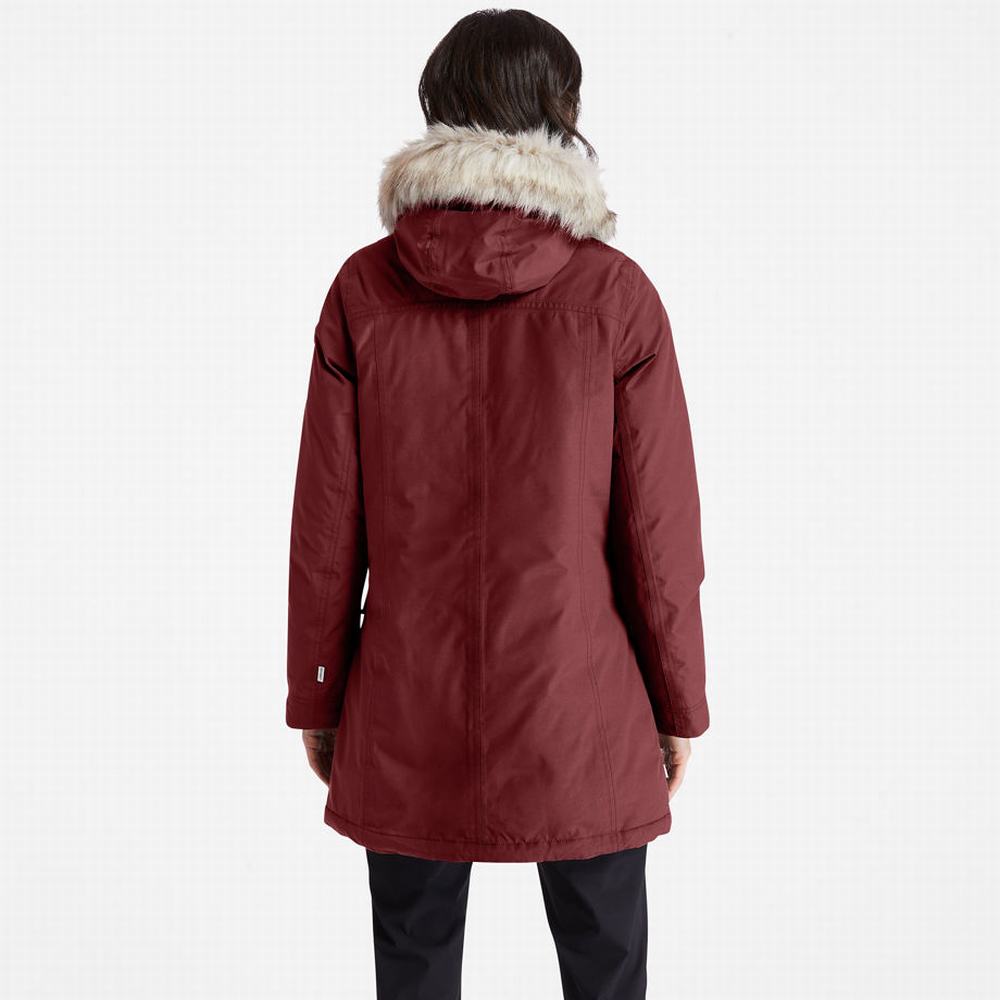 Timberland DryVent™ Waterproof Parka Ceketler Kadın Bordo | TR-2710S