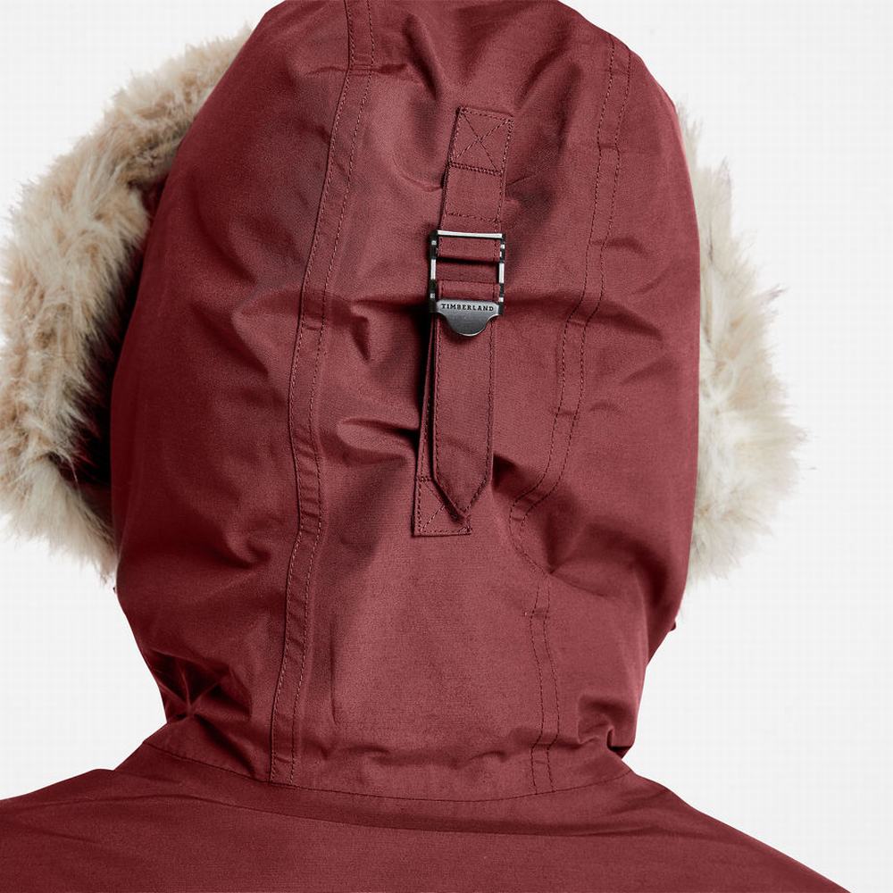 Timberland DryVent™ Waterproof Parka Ceketler Kadın Bordo | TR-2710S