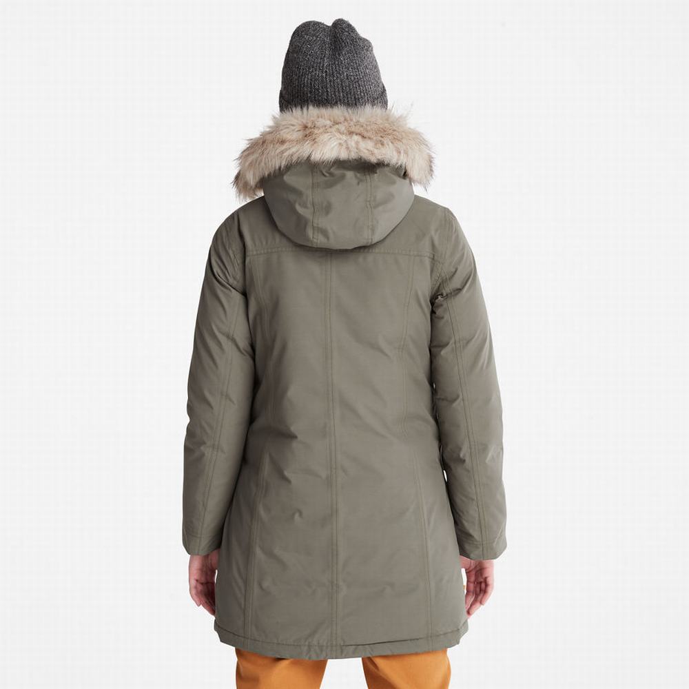 Timberland DryVent™ Waterproof Parka Ceketler Kadın Koyu Yeşil | TR-5046A
