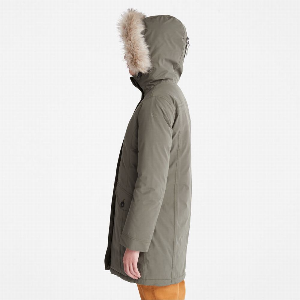 Timberland DryVent™ Waterproof Parka Ceketler Kadın Koyu Yeşil | TR-5046A