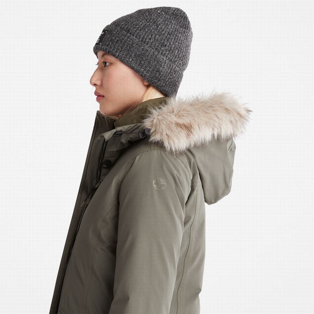 Timberland DryVent™ Waterproof Parka Ceketler Kadın Koyu Yeşil | TR-5046A