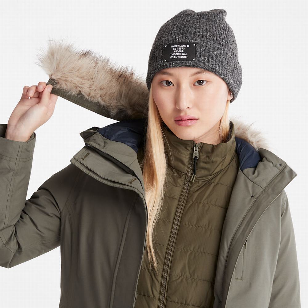 Timberland DryVent™ Waterproof Parka Ceketler Kadın Koyu Yeşil | TR-5046A