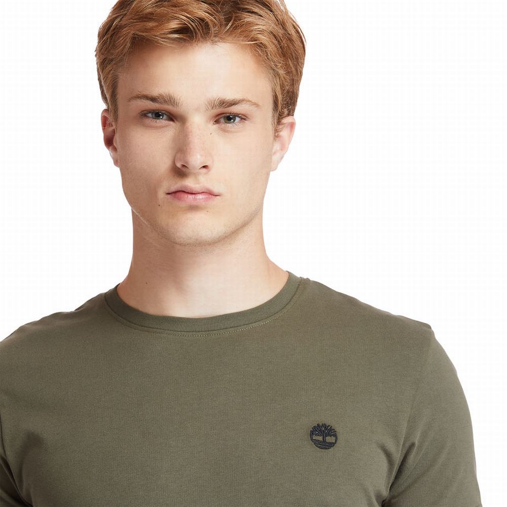 Timberland Dunstan River Crew Tee Tişört Erkek Koyu Yeşil | TR-1564A
