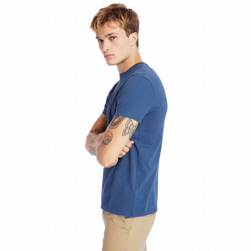 Timberland Dunstan River Crew Tee Tişört Erkek Lacivert | TR-4197G