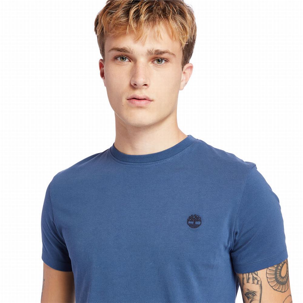 Timberland Dunstan River Crew Tee Tişört Erkek Lacivert | TR-4197G