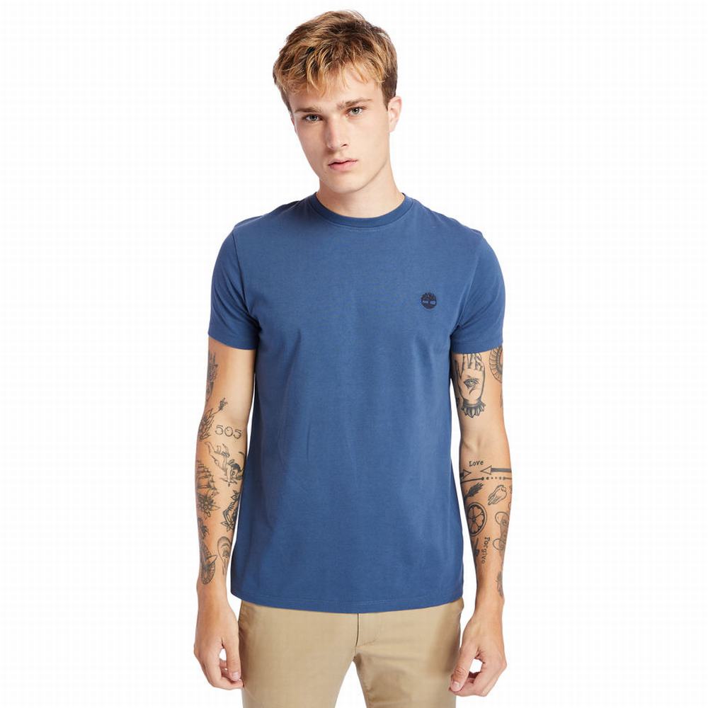 Timberland Dunstan River Crew Tee Tişört Erkek Lacivert | TR-4197G