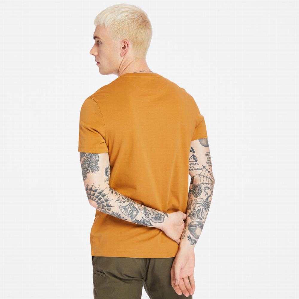 Timberland Dunstan River Crew Tee Tişört Erkek Sarı | TR-5631U