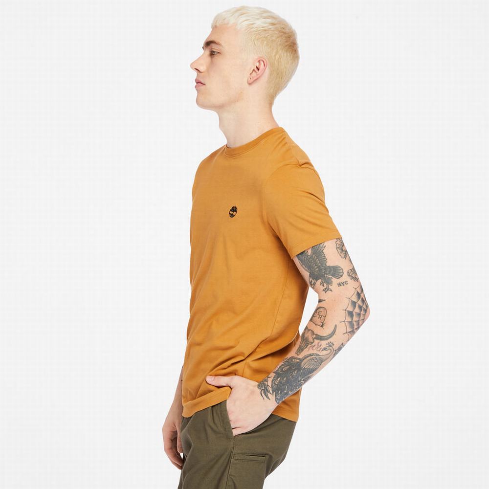 Timberland Dunstan River Crew Tee Tişört Erkek Sarı | TR-5631U