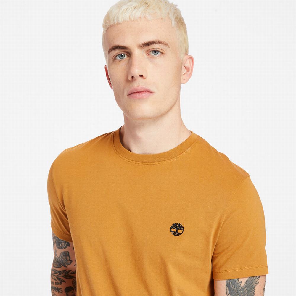 Timberland Dunstan River Crew Tee Tişört Erkek Sarı | TR-5631U