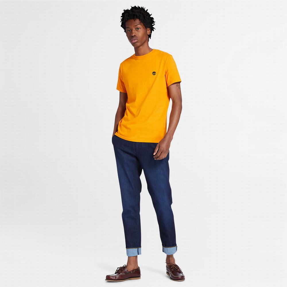 Timberland Dunstan River Crew Tee Tişört Erkek Turuncu | TR-7203F